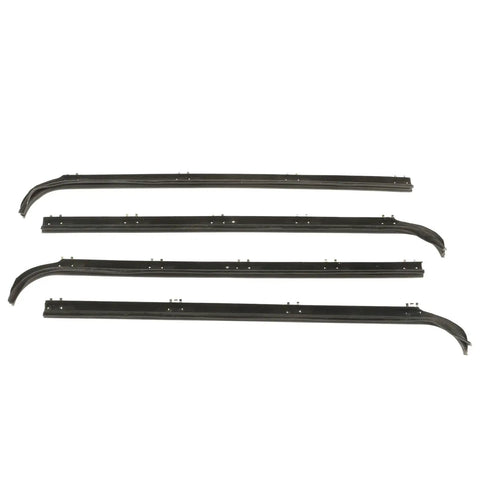 Premium Front Window Weather Strip Kit For 1987-1996 Ford Bronco Black Rubber Inner Outer Seal Sweep Trim That Kills Road Noise And Looks Absolutely Fresh While Keeping Your Ride Dry And Cool All Year Round, 4-piece set