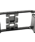 Beefy Aluminum Center Frame Brace and Transmission Skid Plate Mount for Axial SCX10 RC Crawler, CNC machined titanium finish