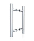12 Inch Push Pull Barn Door Handle Set Built Tough Double Sided H Shape Sliding Door Hardware Heavy Duty Stainless Steel 304