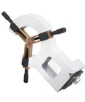 Rock Solid Cast Iron Steady Rest For Mini Wood Lathes 8X16 Inch metal stabilizer with clamps for stable woodwork support.