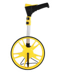ULTRAK M180 Digital Measuring Wheel - Feet/Meters, Backlit Display & Memory with yellow wheel and adjustable handle.