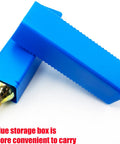 45g 60cc CO2 Cylinder With Half Inch Thread For Airbag Vest And Inflatable Jackets Replacement in blue storage box