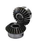 Heavy Duty Helical Bevel Gear With Smooth Power Transmission 2M 18 Tooth 10Mm Bore 4Mm Keyway CNC machinery component close-up