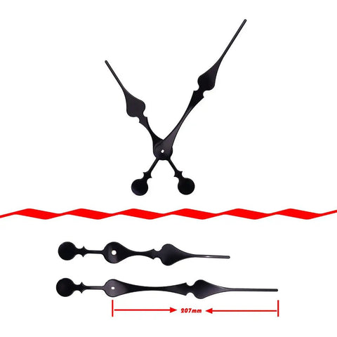 Heavy Duty Wall Clock Movement Repair Kit With Hands And Replacement Parts For DIY Clock Fixes Clock Mechanism Set close-up of clock hands