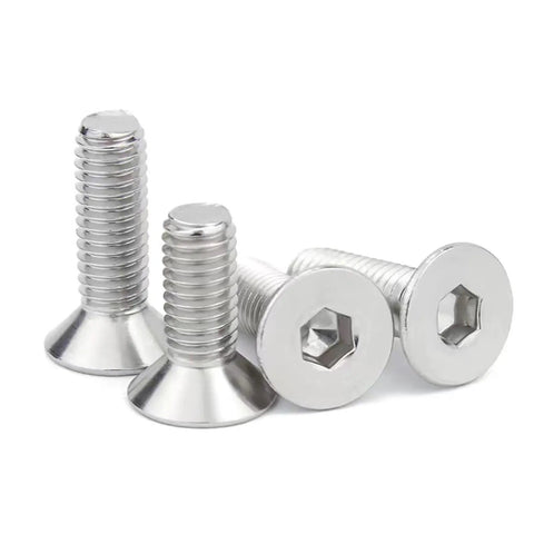 Snap Up These Heavy Duty M3 X 15Mm Flat Head Socket Bolts Crafted From Rock Solid 304 Stainless Steel With Allen Hex Drive Totally Fully Threaded For Any Gritty Job In A Sweet 50 Pack with smooth flush heads.
