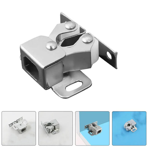 15pcs Stainless Steel Cabinet Door Catch Double Ball Catch For Long Lasting Durability And No Frills Quiet Secure Hold Silver Closet Latch Kit