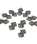 Set of 10 antique lace hinges with screws for doors cabinets drawers and furniture decorative old school hinges for closets cupboards