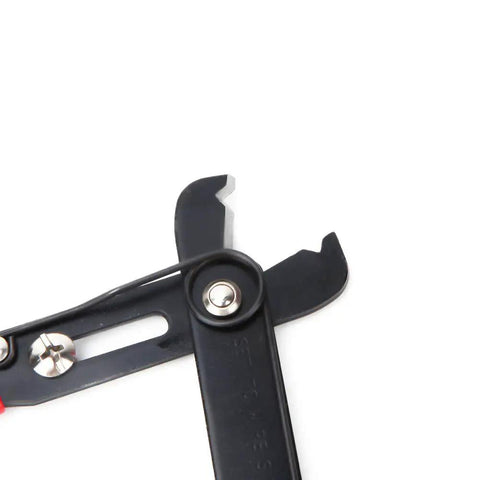 Wisoqu Electrical Wire Stripper Cutter Pliers close-up showing black oxide finish and anti-slip grip for precision cutting.