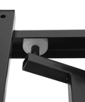 Close-up of the durable hydraulic mechanism in the Smooth Operator Electric Scissor Lift Table with Heavy Duty Hydraulic Power.