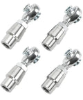 Straight Up Heavy Duty Steering Rod End Kit Featuring Dope Five Eighths Inch Chromoly Heim Joints With Left And Right Hand Threads, chrome joints
