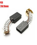 Motor Carbon Brushes Set Of 2 For Electric Hammer Drill And Angle Grinder 15 X 10 X 6 Mm on white background
