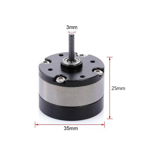1/3 Planetary Gear Reduction Unit For 540 Motor RC Cars Metal Gearbox with dimensions 35x25x3mm