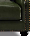 20-Piece Pack Antique Brass Upholstery Tacks give your drum sofa a killer retro vibe with decorative nail pins on chair arm.