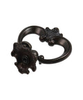 4 Pack Vintage Ring Pulls Zinc Alloy Cabinet Drawer Pulls With Antique Brass Finish, shown individually against a white background
