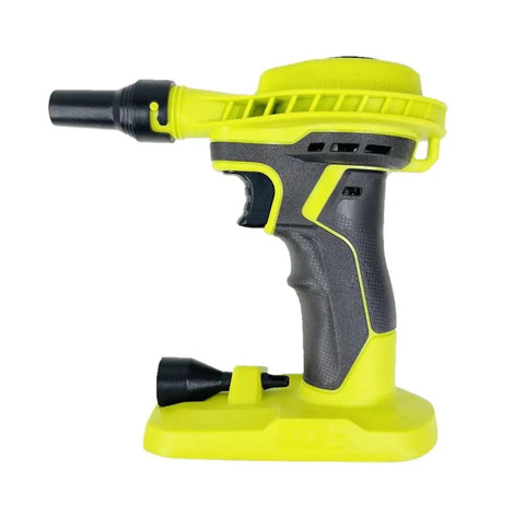 18 Volt High Volume Cordless Inflator Kit with Battery and Charger for Quick Inflating and Deflating, side view
