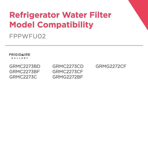 Model compatibility list for PurePour Connect PWF-2 Water And Ice Refrigerator Filter That Keeps Your Water Tasting Fresh And Safe Reduces 99 Percent Contaminants Easy Install For Your Fam