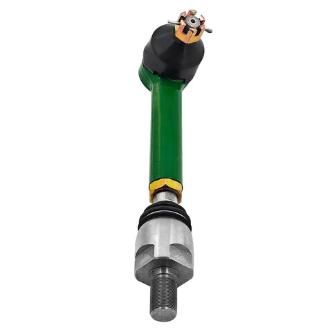 Beefy Tie Rod Kit Fits Tractor Models 6115D 6420 6320 6120 6220 6415 6215 6520 6603 And More For Rock Solid Steering, Easy Install, Durable Alloy Build, Real Value For Everyday Field Work. green tractor tie rod with threaded end and joint