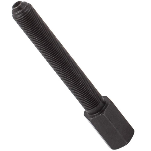 Side view of black threaded camshaft bearing installer bolt with square drive for Harley Evolution engines