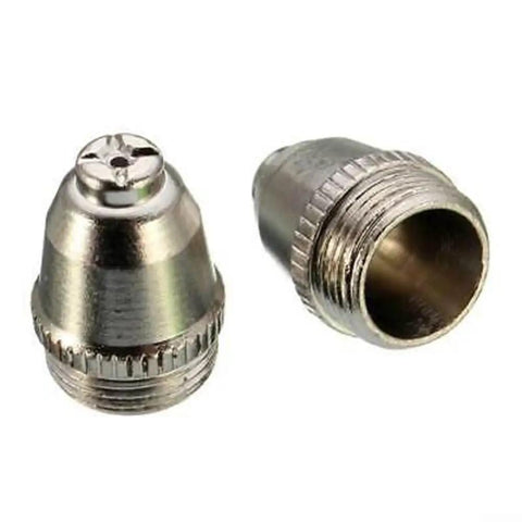 Close-up of nozzles from Plasma Cutter Consumables Kit 60A Nozzles And Electrodes For Universal Torch Compatibility