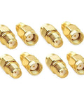 Eight Pack SMA Female To RP SMA Male RF Coaxial Adapters For Antennas And Wireless LAN Devices Ham Radio FPV Drones