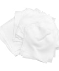 Premium Polyfiber Lint Free Wipers 200 Pack Heavy Duty Clean Room Rags are white cloths stacked for electronic and machinery cleaning.