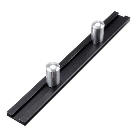 Rugged Bench Woodworking Auxiliary Clamp Kit for Planing Thin Boards, aluminum baffle with 19mm dog hole stopper, skew-free design.