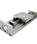 Pro Grade Linear Motion Ball Screw Slide Table With Hgr20 Guides And Sfu1605 Screw shown from an angle, highlighting precision design for CNC rigs.