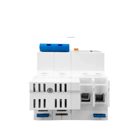 Main Switch Residual Circuit Breaker Loaded With Instant Overload Shutoff Premium Flame Retardant Casing High Heat Tolerance, front view.