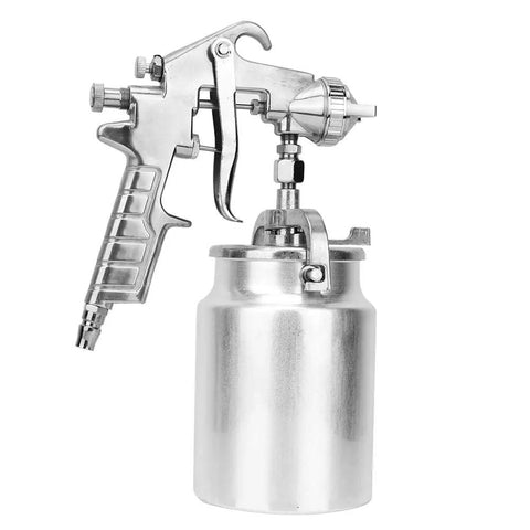 Premium Pneumatic Paint Spray Gun Featuring 2.0 Mm Suction Feed Nozzle with aluminum cup for smooth paint application.