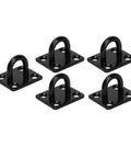 Badass Stainless Steel Pad Eye Plate 5 Pack Heavy Duty Rigging Hardware For Deck And Trailer Setup Rock Solid Build black plates with loops.