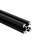 10 Pack Black T Slot Aluminum Extrusion Kit 20x20x1000mm 6063 Aluminum Profile For CNC Machines And 3D Printers, close-up view