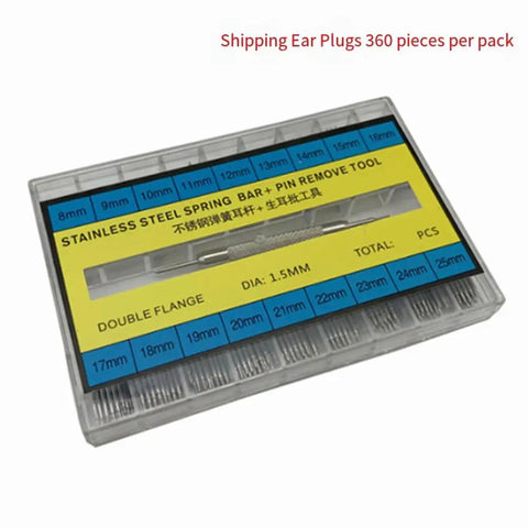 Slick Watch Repair Kit With Heavy Duty Stainless Steel Spring Bars And Precision Pin Remover Tool For Fast On The Go Band Adjustments and Clean Quick Fixes For Everyday Gear Heads, 360 pieces set box.