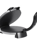 12 Inch Electric Roti Maker With Automatic Tortilla Press Function Adjustable Temperature Control open view with black finish