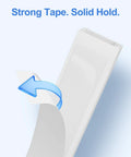 One Cord Cable Concealer Kit For 113 Inch Wall Hider Easy Setup Cable Covers For Two Small Wires White Cable Raceway adhesive tape