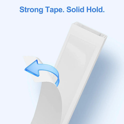 113 Inch Cord Hider for Wall Wires shown with strong adhesive backing.