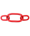 Chain Sling Ring Oblong Master Link Hoist Ring For Lifting Rigging Grade 80 8 Ton G80 Steel Red Heavy Duty Connector
