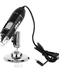 1600X Digital USB Microscope Camera 3 In 1 Portable Electronic Microscope For Soldering And LED Magnifier For Cell Phone Repair Dope Tool For PCB Inspections Coins Skin Hairs And DIY Projects, with metal stand and USB cable