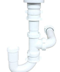 Air Admittance Valve Trap Assembly Kit With One And A Half Inch Vent, No Fuss Quick Install For Kitchen And Bathroom Sinks, White