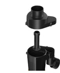 Heavy Duty Cyclone Separator Dust Collector With Dual Filter Elements And Serious Turbo Suction Vacuum Cleaner Crafted For Rough Shop Tasks and Swift Household Ash Extraction That Cleans Up Like A Dream No Sweat, showing detachable components.