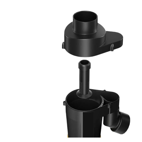 Heavy Duty Cyclone Separator Dust Collector With Dual Filter Elements And Serious Turbo Suction Vacuum Cleaner Crafted For Rough Shop Tasks and Swift Household Ash Extraction That Cleans Up Like A Dream No Sweat, showing detachable components.