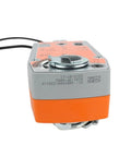 Heavy Duty Hvac Rotary Damper Actuator With Fail Safe Motorized Control, 24 Volt Ac Power, 10 Nm Torque, top view with wiring.