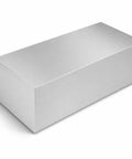 Beefy 6061 Aluminum Block 2 Inch Thick by 4 Inch Wide by 8 Inch Long Pro Grade Flat Bar Stock for CNC Milling Lathe Work Machining Drilling DIY Projects and Industrial Use, angled view