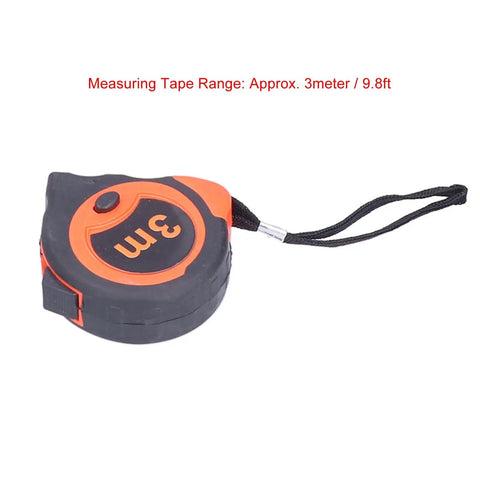 3 meter measuring tape from 45 Piece Pro Grade Home Repair Tool Kit With Storage Case For DIY Projects And Home Handyman Use