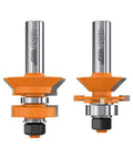 V Tongue And Groove Bit Set Pro Grade Beast Carbide Tipped One Half Inch Shank One And Three Quarters Inch Diameter For Router Table Use