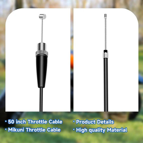 Throttle Cable For Predator 212cc 200cc 196cc Mini Bike Engines And Coleman CT200U MB165 MB200 Heat shown in two views