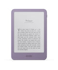 Hustle Free Pocket E Reader With Edge To Edge Color Display And Next Level Six Week Battery Life Quick Load Times And Ultra Thin Design showing purple design and text on screen.