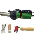 Beast 1600W 110V Hot Air Gun Welding Torch For Plastic Welding And Roofing with accessories on white background.