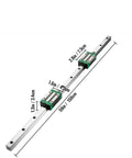 2 Pack Linear Guide Rails 600 2000mm Heavy Duty Kit With 4 Sliding Blocks RM1605 Ball Screws And BF12 BK12 Nuts For DIY Router Tables And CNC Projects, 150cm rail