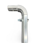 Close-up of the 93 Inch Aluminum Upper Side Arm For Dump Truck And Trailer Tarp Systems, Polished Aircraft Grade Aluminum