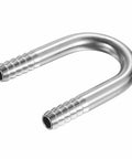 304 Stainless Steel Hose Barb Fitting Three Eighths Inch To Three Eighths Inch U Shaped Joint Connector Barbed Splicer